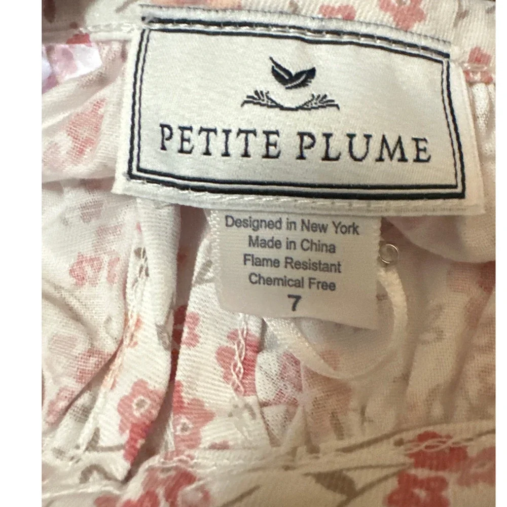 Petite Plume Girl's Delphine L/S Nightgown in Dorset Floral Size 7 New with tags